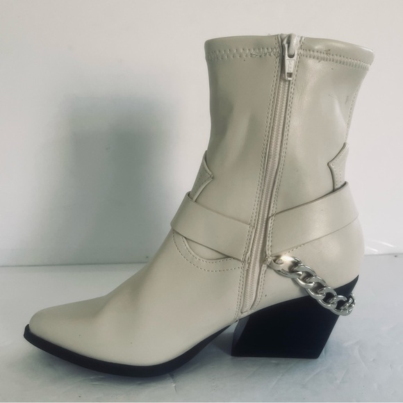 DV Dolce Vita Women's Keeler Harness Moto Engineer Chain Heeled Boots Size 9 NEW - Picture 6 of 11